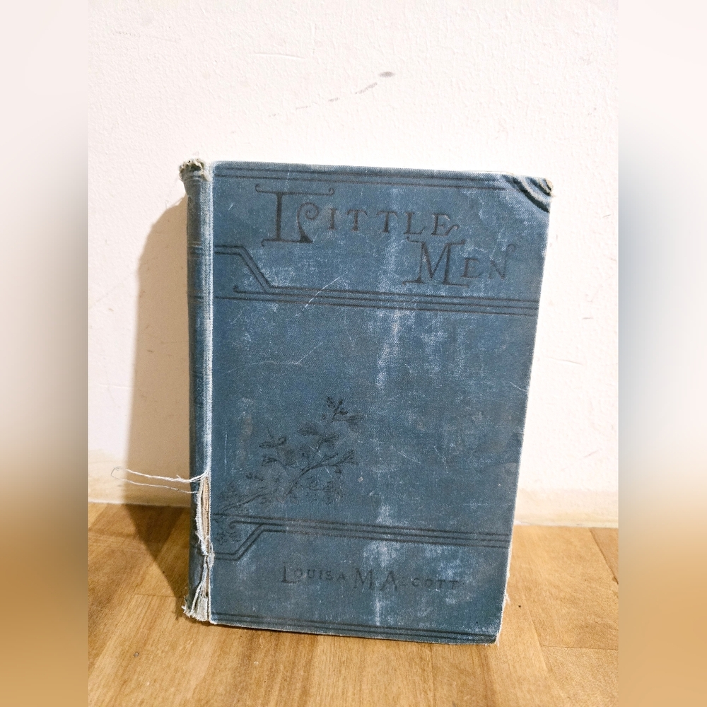 Vintage 1920's Blue Book 'Little Men' by Louisa May Alcott
